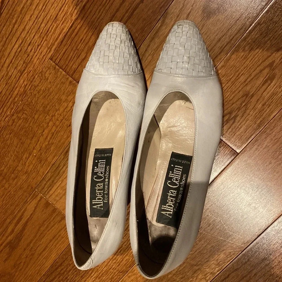 Alberta Cellini Vintage Kitten heels shoes Sz 5.5 - Picture 3 of 11